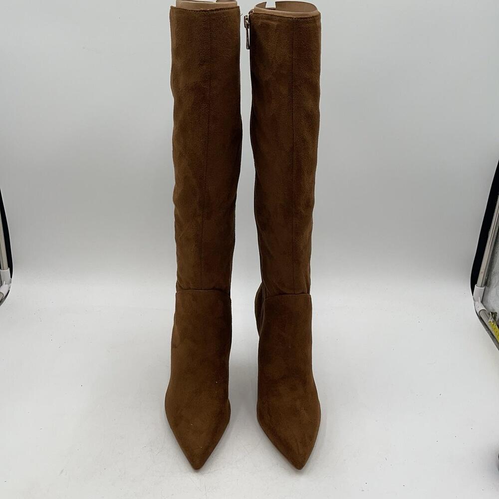 Jessica Simpson Boots Womens Brown Faux Suede Knee High Pointed Toe Size 6.5